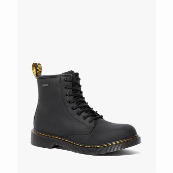 Dr Martens Gyerek 1460 Waterproof Bőr Bakancs Fekete